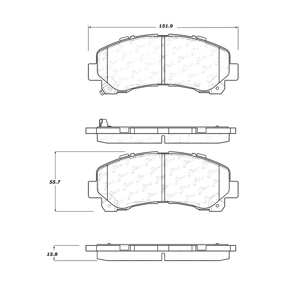 Pastillas Freno Chevrolet Colorado 2011-2023 Delantero 4