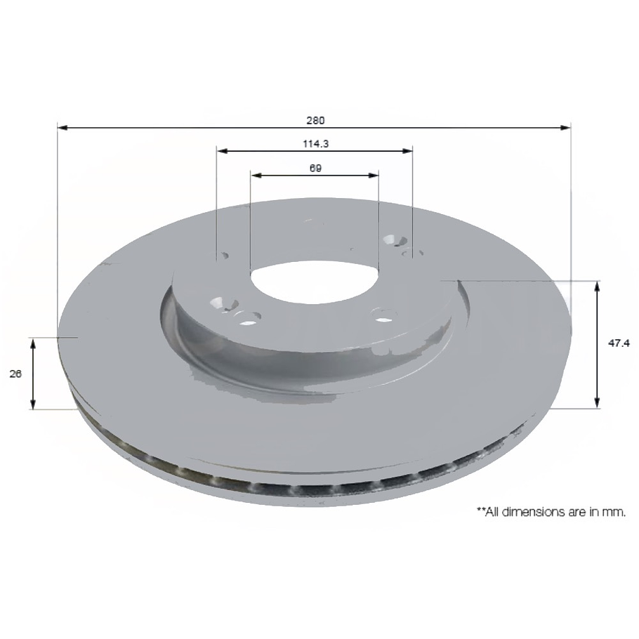 Disco Freno COMLINE ADC2824V 1