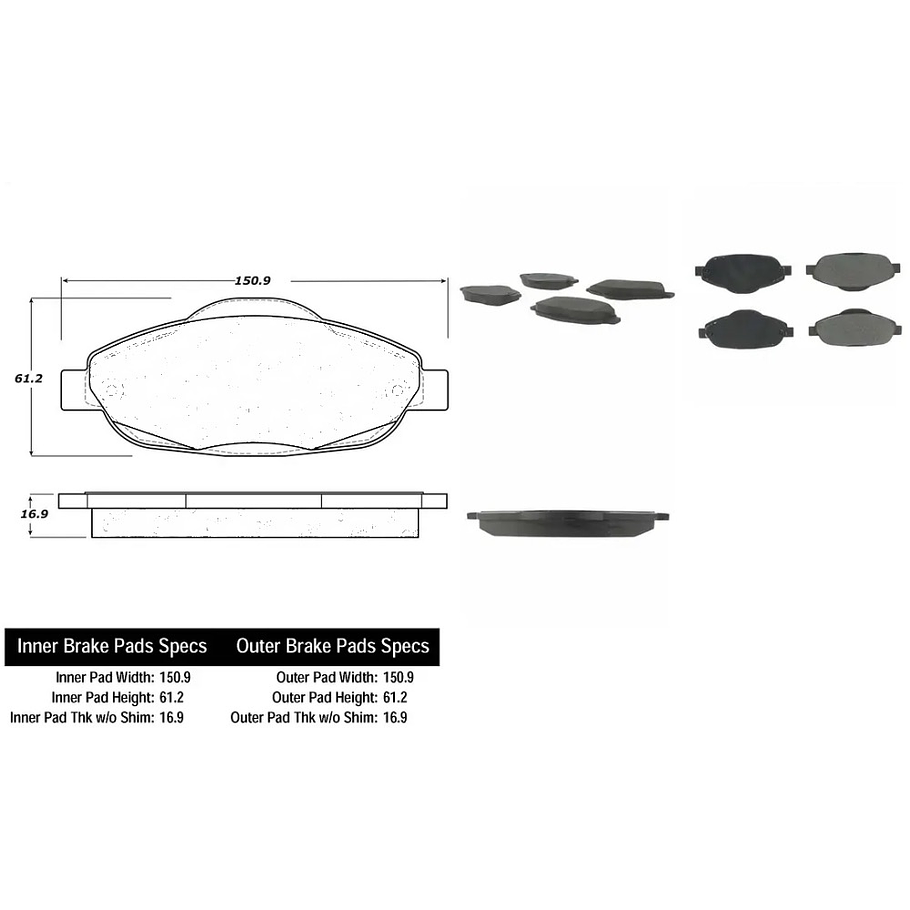 Pastillas Freno C-TEK 102.16960 1