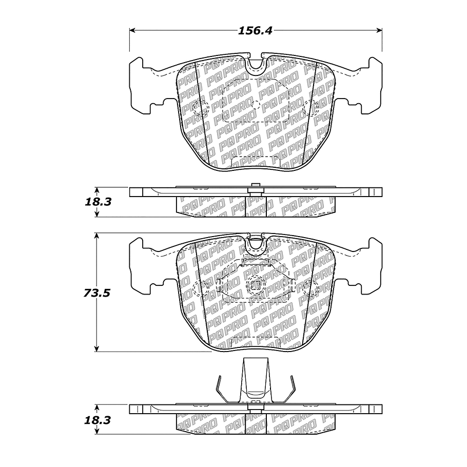 Pastillas Freno BMW 530i 1995-2003 Delantero 4