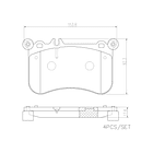 Pastillas Freno Mercedes Benz S550 AMG pkg 2006-2013 Delante 3