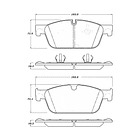 Pastillas Freno Mercedes Benz GLE550e 2012-2019 Delantero 3