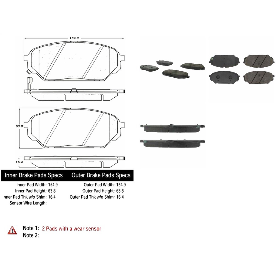 Pastillas Freno POWERSTOP 16-1301 1