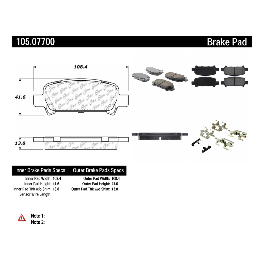 Pastillas Freno Subaru Legacy 1998-2004 Trasero 2