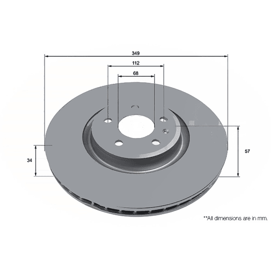 Disco Freno COMLINE ADC4010V