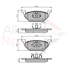 Pastillas Freno Volkswagen Gol 2009-2023 Delantero 4