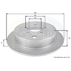 Disco Freno COMLINE ADC0823 4