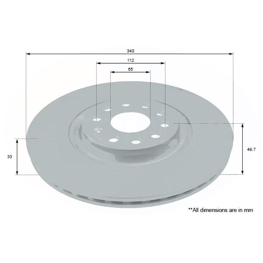 Disco Freno MOTAQUIP LVBD1628 1