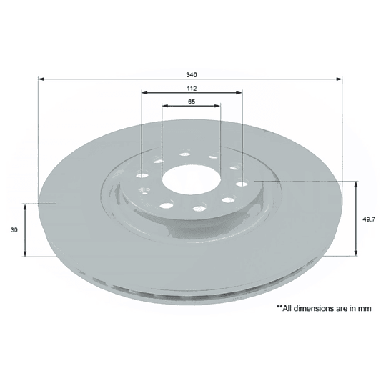Disco Freno MOTAQUIP LVBD1628