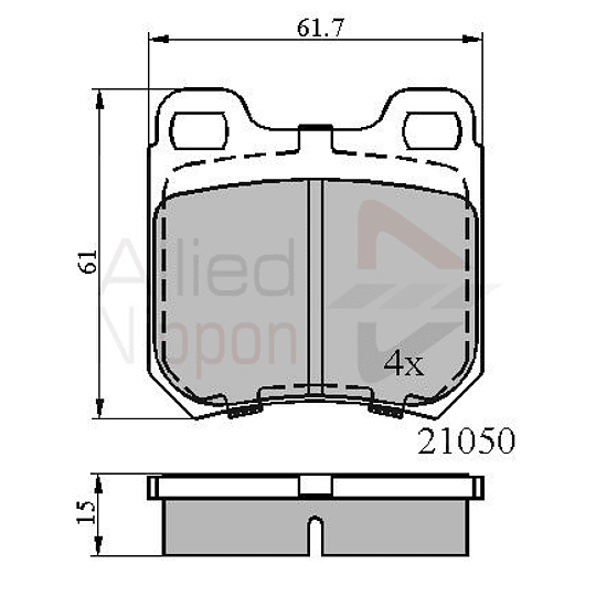 Pastillas Freno ALLIED NIPPON ADB0741