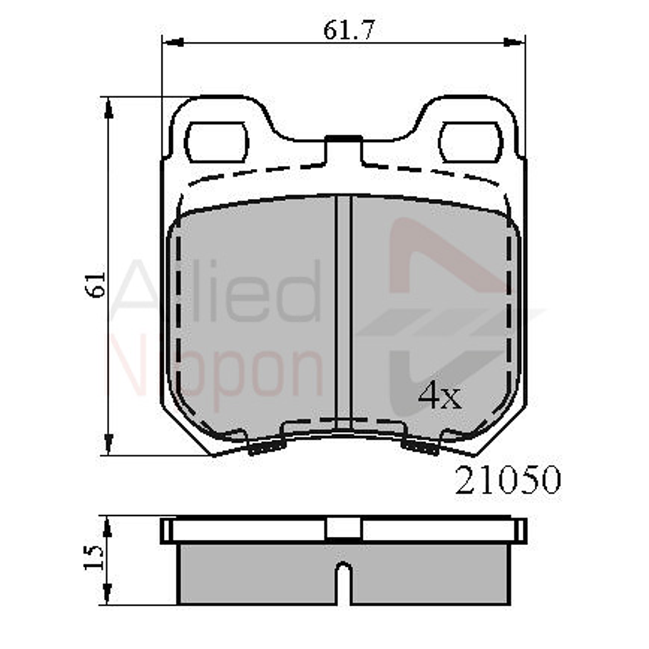 Pastillas Freno ALLIED NIPPON ADB0741 2