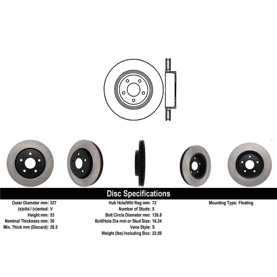 Disco Freno POWERSTOP AR8792 2