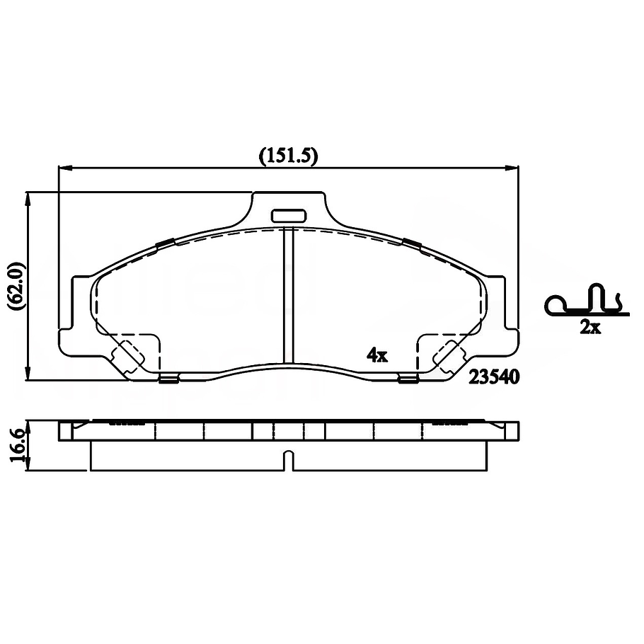 Pastillas Freno COMLINE CBP31245 2
