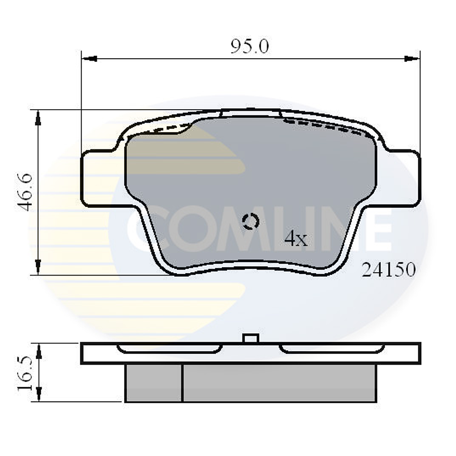 Pastillas Freno Peugeot 207 Break SW 2006-2014 Trasero 3