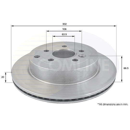 Disco Freno COMLINE ADC1327V