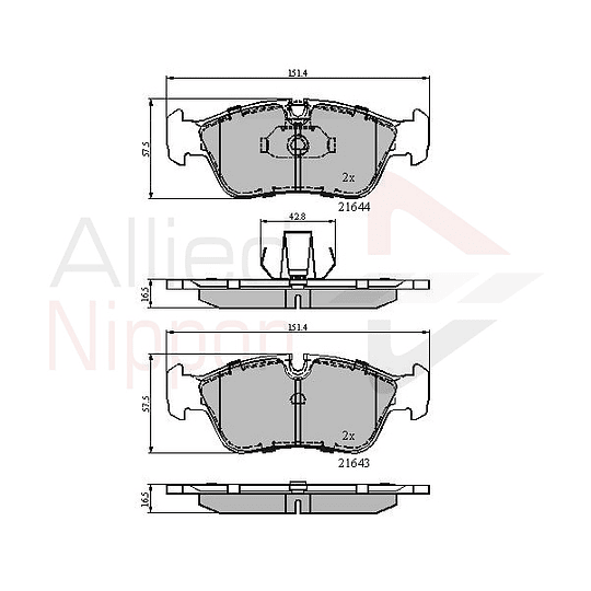 Pastillas Freno BMW 320i 1990-2000 Delantero