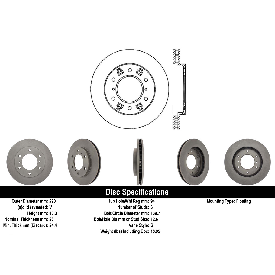 Disco Freno COMLINE ADC0359V 1