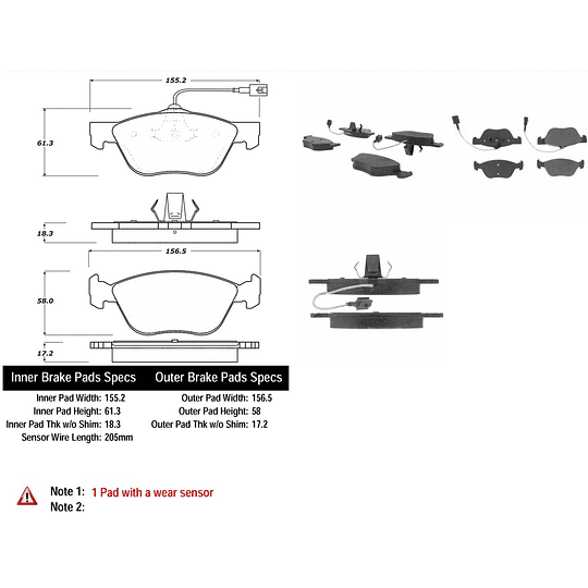Pastillas Freno C-TEK 102.14760