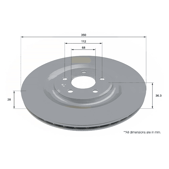 Disco Freno COMLINE ADC2963V