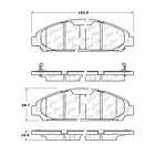 Pastillas Freno Ford Mustang 2015-2023 Delantero 3