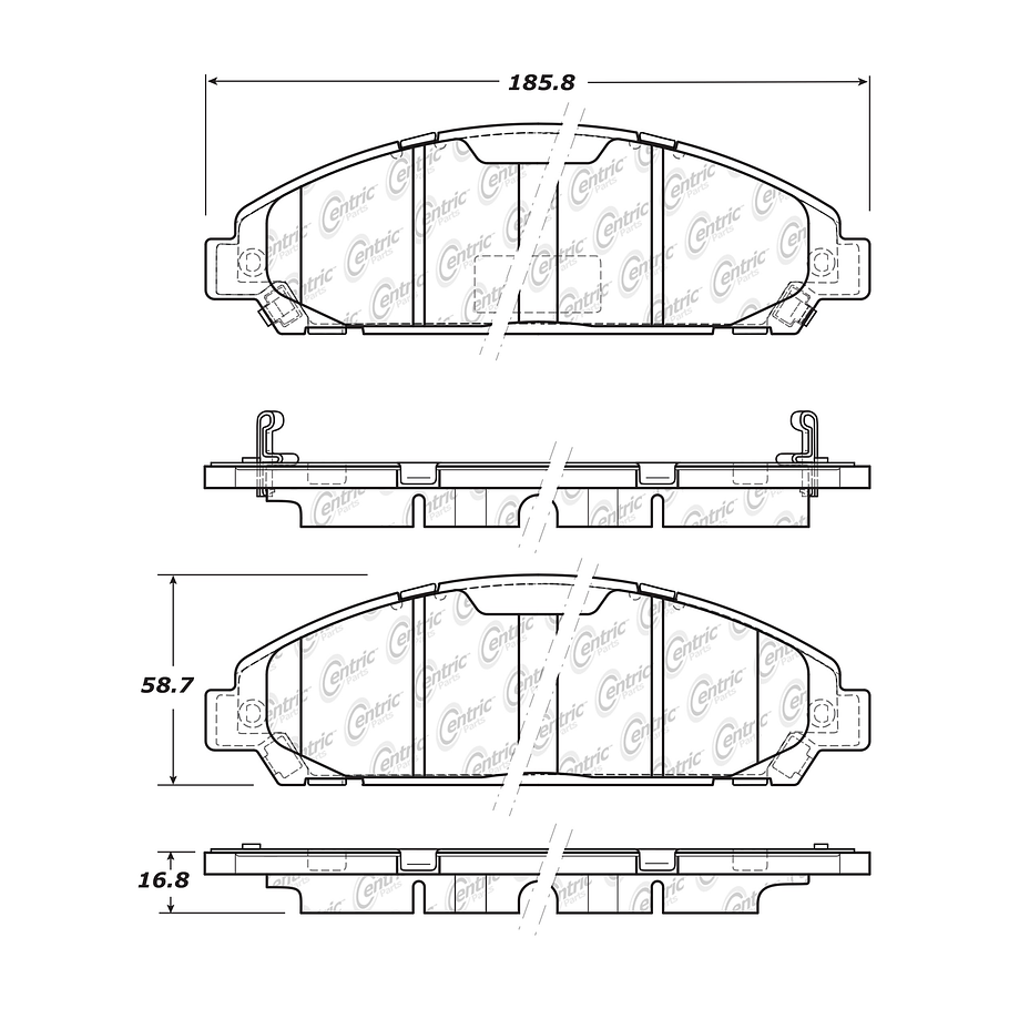 Pastillas Freno Ford Mustang 2015-2023 Delantero 4