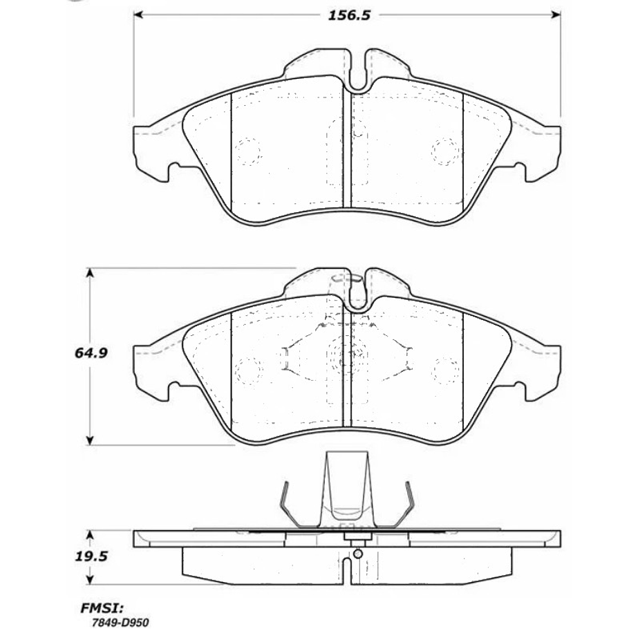 Pastillas Freno Freightliner Sprinter 1995-2006 Delantero 4