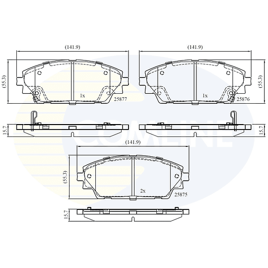 Pastillas Freno COMLINE CBP32242