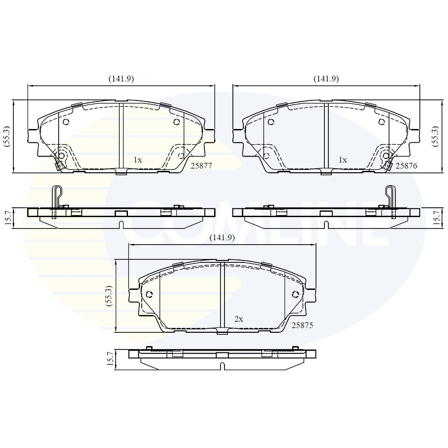 Pastillas Freno COMLINE CBP32242 2