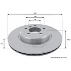 Disco Freno BMW 640i 2011-2018 Trasero 4