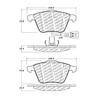 Pastillas Freno Audi TT 2006-2014 Delantero 3