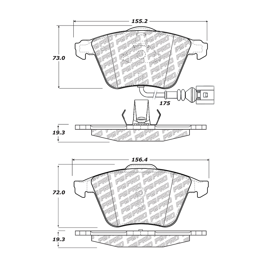 Pastillas Freno Audi TT 2006-2014 Delantero 3