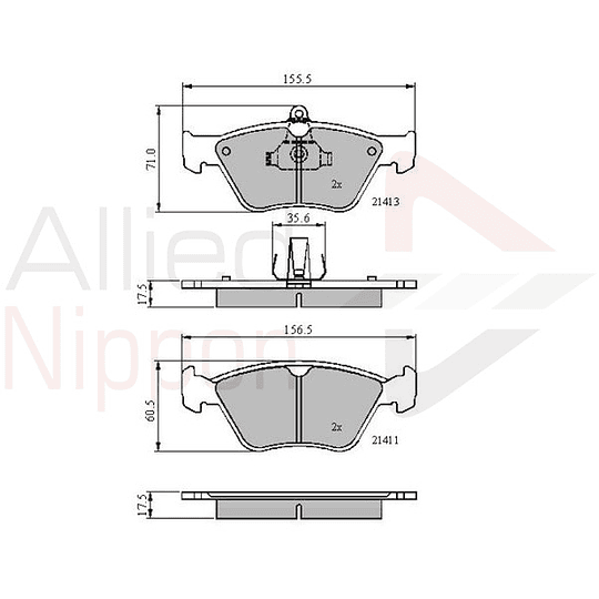 Pastillas Freno ALLIED NIPPON ADB0738
