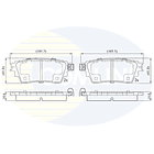 Pastillas Freno COMLINE CBP02487 2