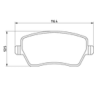 Pastillas Freno Renault Kangoo 2007-2021 Delantero 3