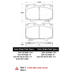 Pastillas Freno Lexus LX470 1998-2007 Delantero 3