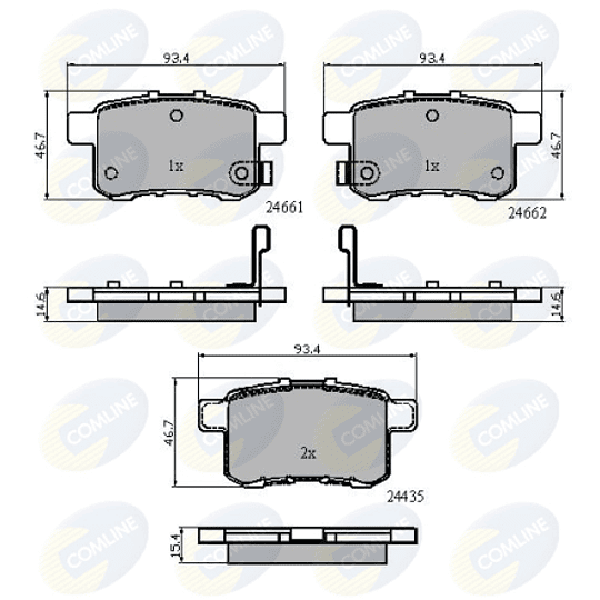 Pastillas Freno COMLINE CBP31711