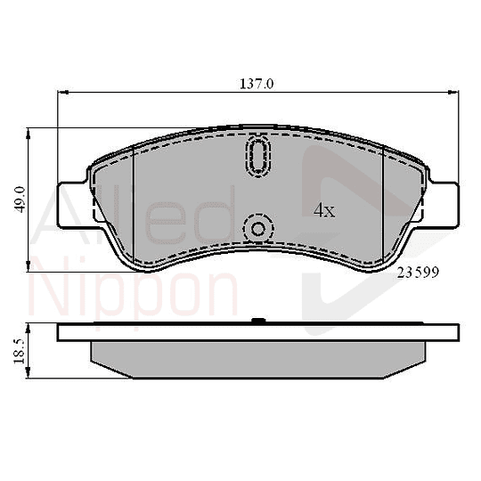 Pastillas Freno Peugeot 206 1998-2016 Delantero