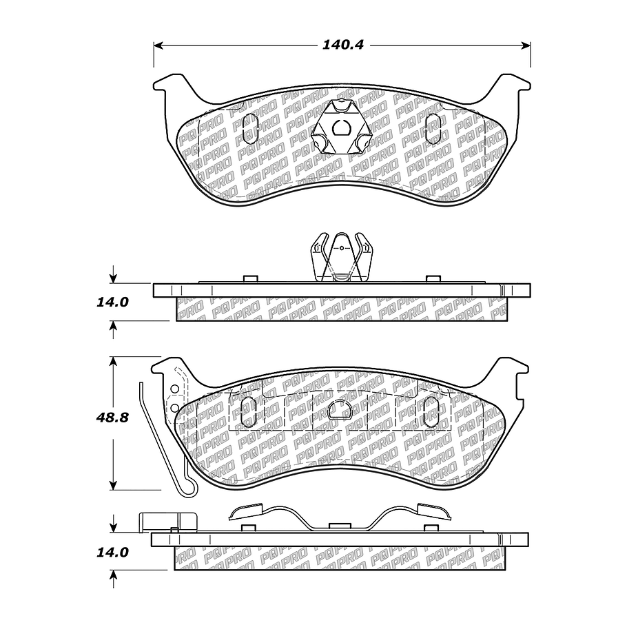 Pastillas Freno Jeep Liberty 2002-2007 Trasero 4