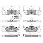 Pastillas Freno Mercedes Benz ML400 1998-2005 Delantero 3