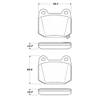 Pastillas Freno Infiniti G35 2003-2007 Trasero 3