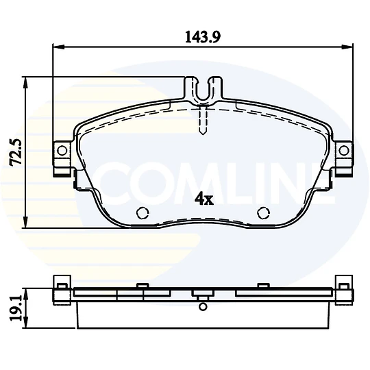 Pastillas Freno Mercedes Benz CLA200 2013-2019 Delantero