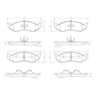Pastillas Freno Kia Carnival 1998-2005 Trasero 4