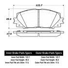 Pastillas Freno Toyota Prius 2009-2015 Delantero 3