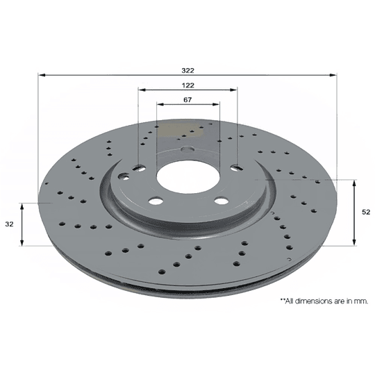 Disco Freno COMLINE ADC2850V