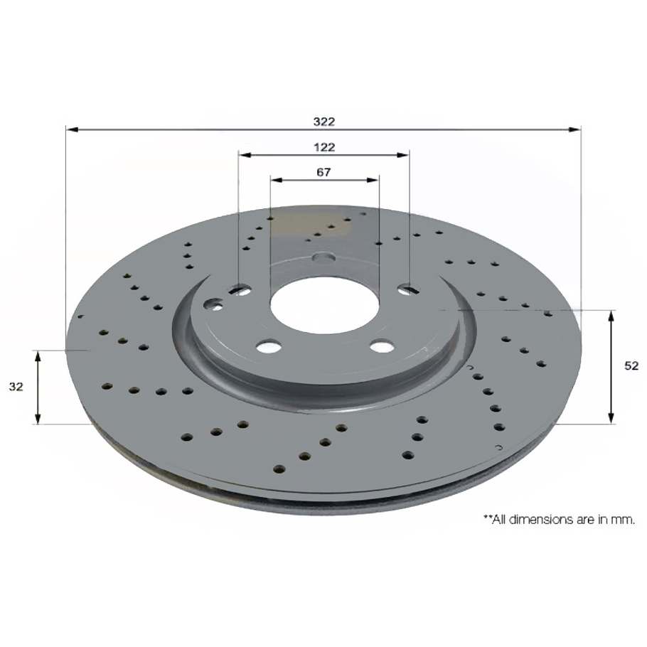 Disco Freno COMLINE ADC2850V 1