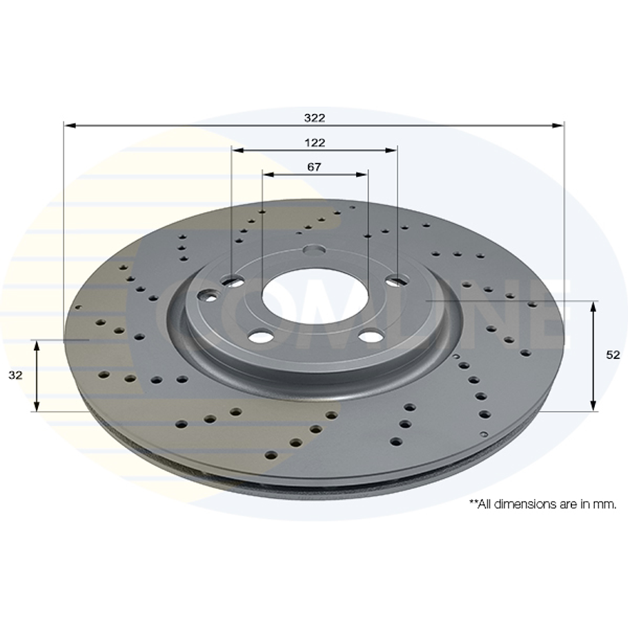 Disco Freno COMLINE ADC2850V 3