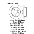 Disco Freno STOPTECH 320.35014F 1