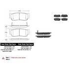 Pastillas Freno Kia Carnival 2006-2014 Trasero 2