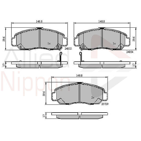 Pastillas Freno ALLIED NIPPON ADB3949