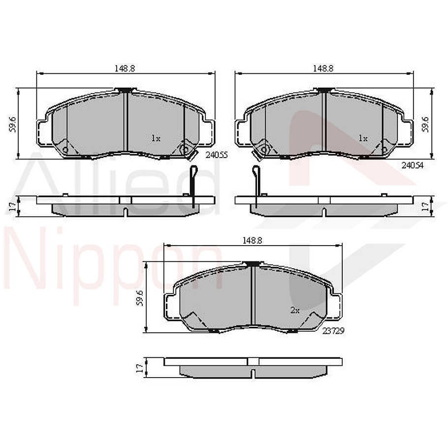 Pastillas Freno ALLIED NIPPON ADB3949 2
